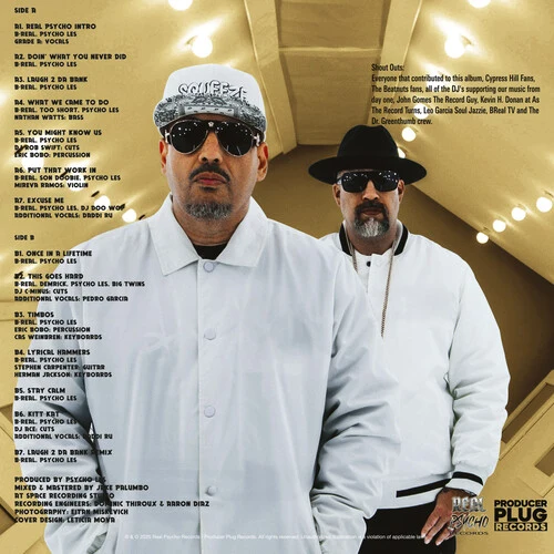 B-Real & Psycho Les - Real Psycho: Deluxe Limited Edition [Clear with Black, Yellow & White Splatter] - Image 3
